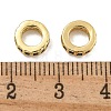 Rack Plating Brass Micro Pave Clear Cubic Zirconia Beads KK-U030-32G-09-2