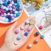 112Pcs 16 Style Food Grade Eco-Friendly Silicone Beads SIL-GO0001-01-3