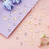 120Pcs 6 Style Stainless Steel Open Heart Charms STAS-SC0003-97-4