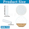 3000Pcs Opaque Glass Bugle Beads GLAA-PA0001-86-2