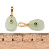 Natural Green Aventurine Pendants G-P628-02G-02-3