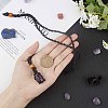Adjustable Braided Waxed Cord Macrame Pouch Necklace Making MAK-WH0008-02B-3