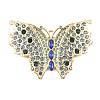 304 Stainless Steel with Rhinestone Big Pendants STAS-Z186-08G-03-1