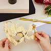 Iron Filigree Masquerade Mask with Handle AJEW-WH0643-060B-3