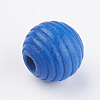 Natural Maple Wood Beehive Beads WOOD-Q030-48G-2