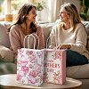 10Pcs 5 Styles Happy Mother's Day Flower Printed Paper Packing Tote Bags CARB-TA0001-19-8