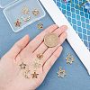 12Pcs 6 Style Alloy Rhinestone Pendants FIND-FH0002-72-4