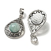 Natural Amazonite Pendants G-Q158-05P-05-2