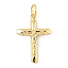 Cross Brass Pendants KK-M327-07B-G-1