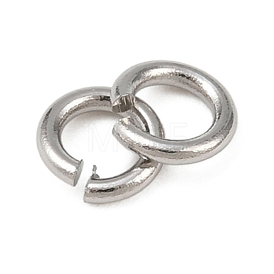 Tarnish Resistant 304 Stainless Steel Open Jump Rings STAS-N015-04-4x0.8mm-1