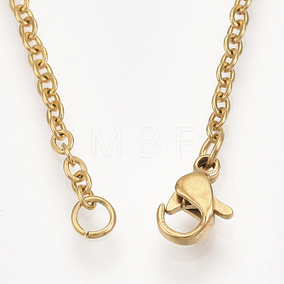 201 Stainless Steel Pendant Necklaces NJEW-T009-JN097-2-40-1