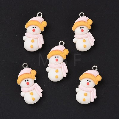 Opaque Resin Pendants LS-RESI-G028-01P-1
