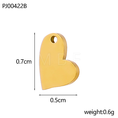 304 Stainless Steel Pendants STAS-OY019-65G-1