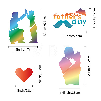 Father's Day Stainless Steel Cutting Dies Stencils DIY-WH0238-173-1