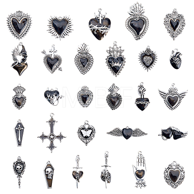 Zinc Alloy Pendants FIND-WH0816-200B-P-1