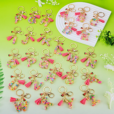 Fruit Series Letter Resin Keychains KEYC-TAC0033-02W-1
