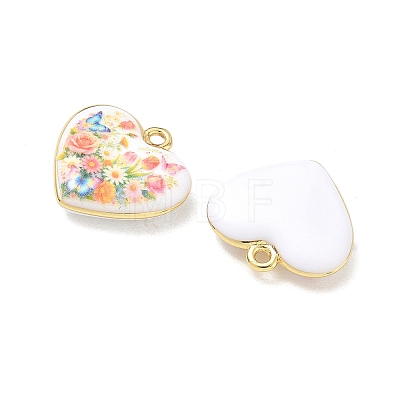 Printed Brass Pendants KK-CBAF9BC-02G-02-1