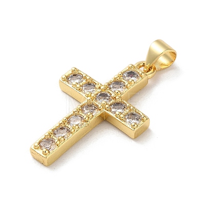 Brass Micro Pave Cubic Zirconia Pendants KK-A212-10C-G-1