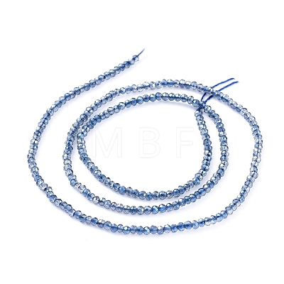 Electroplate Glass Beads Strands X-EGLA-F149-FR-04-1
