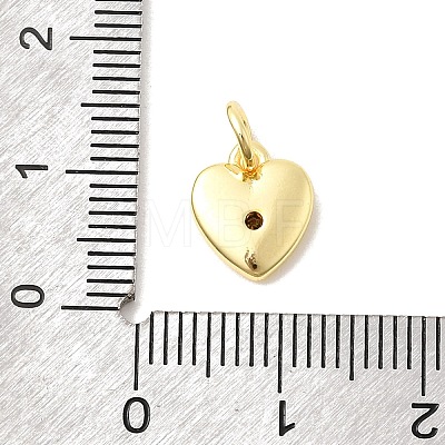 Brass Micro Pave Cubic Zirconia Charms LS-KK-C139-25D-G-1