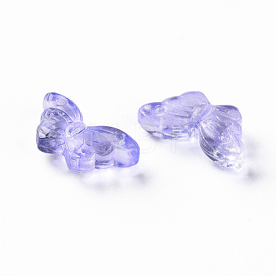 Transparent Spray Painted Glass Beads LS-GLAA-S190-018A-06-1