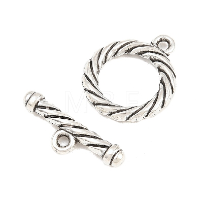 Alloy Toggle Clasps FIND-D041-09AS-01-1