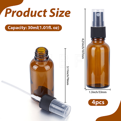 Glass Essential Oil Empty Spray Bottles MRMJ-GF0001-70A-1