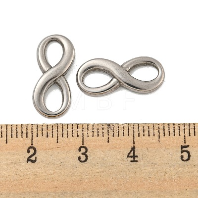 304 Stainless Steel Connector Charms STAS-O004-02P-1