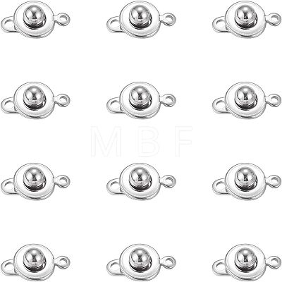 Unicraftale 304 Stainless Steel Snap Clasps STAS-UN0009-06P-1