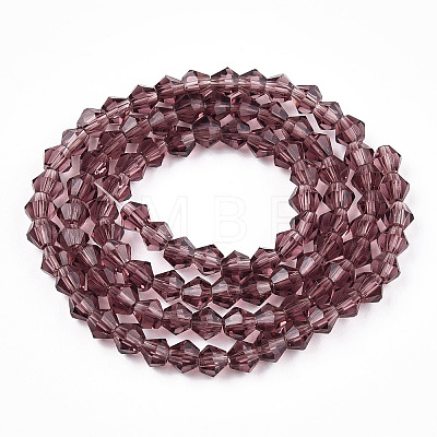 Bicone Glass Beads Strands EGLA-P016-4mm-03-1