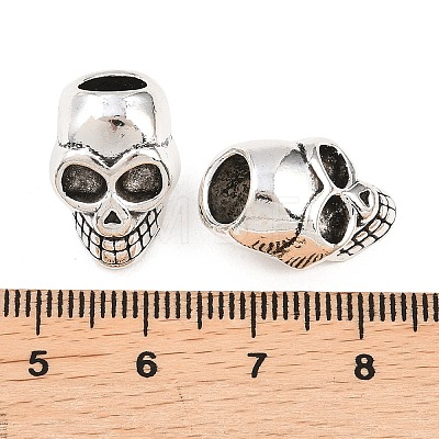 Tibetan Style Alloy European Bead Rhinestone Settings PALLOY-A024-19AS-1-1
