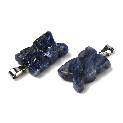 Natural Sodalite Pendants G-B127-09P-01-1