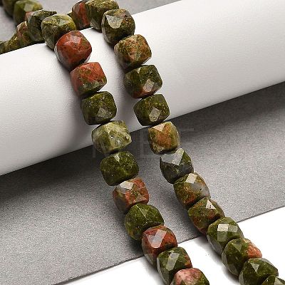 Natural Unakite Beads Strands G-H078-C03-01-1