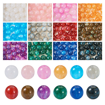 360Pcs 12 Colros Round Imitation Cat Eye Resin Beads OACR-TA0001-12-1