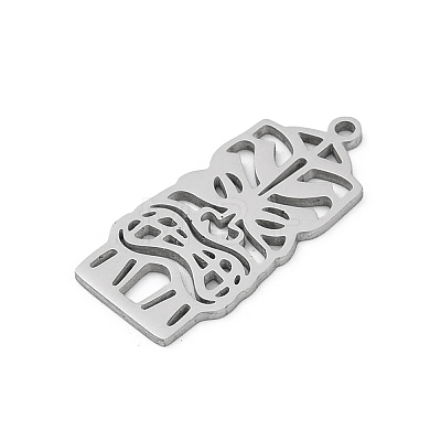 304 Stainless Steel Pendants STAS-U041-03B-P-1