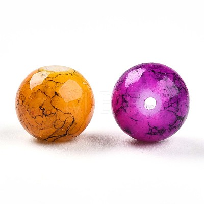 Baking Paint Glass Beads X1-DGLA-S115-10mm-MS-1