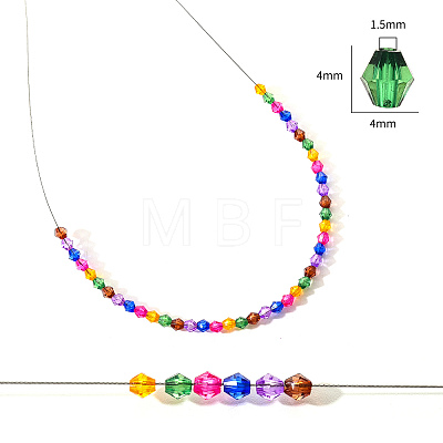 Transparent Acrylic Beads TACR-YW0001-4MM-03-1