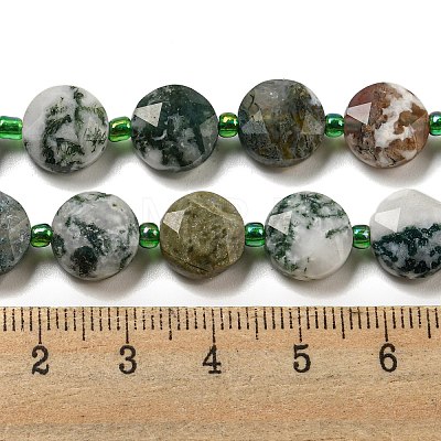 Natural Tree Agate Beads Strands G-NH0015-D04-01-1