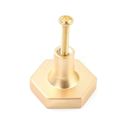 Hexagon with Marble Pattern Brass Box Handles & Knobs DIY-P054-C04-1