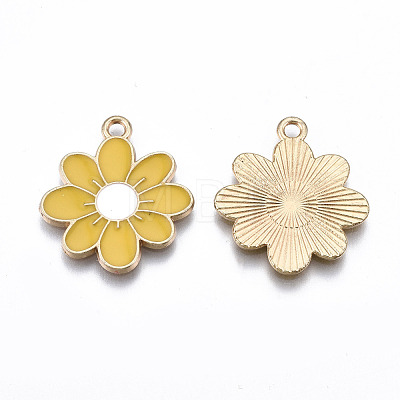 Eco-Friendly Alloy Enamel Pendants ENAM-Q437-041B-NR-1