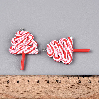 Handmade Polymer Clay Pendants CLAY-N013-32A-01-1