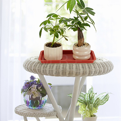 Plastic Planters Tray AJEW-WH0643-057-1