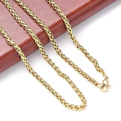 304 Stainless Steel Necklaces NJEW-E080-08G-1