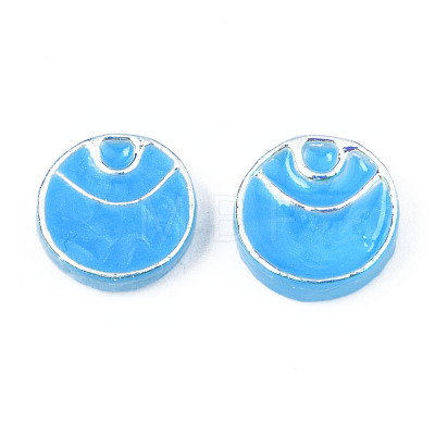 Electroplate Opaque Resin Cabochons CRES-S302-67-1