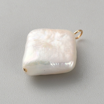 Natural Baroque Keshi Pearl Pendants KK-CJC0025-001G-08-1
