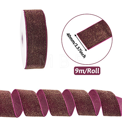 9M Sparkle Single Face Velvet Ribbon OCOR-TAC0034-05E-1