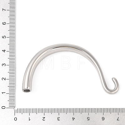 Non-Tarnish 304 Stainless Steel Hook and S-Hook Clasps STAS-U006-01A-P-1