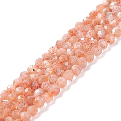 Natural Sunstone Beads Strands G-K315-B02-A-1