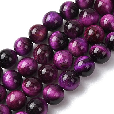 Natural Tiger Eye Beads Strands G-S259-03A-10mm-1