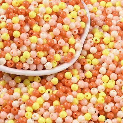 Opaque Acrylic Beads OACR-H118-07B-05-1